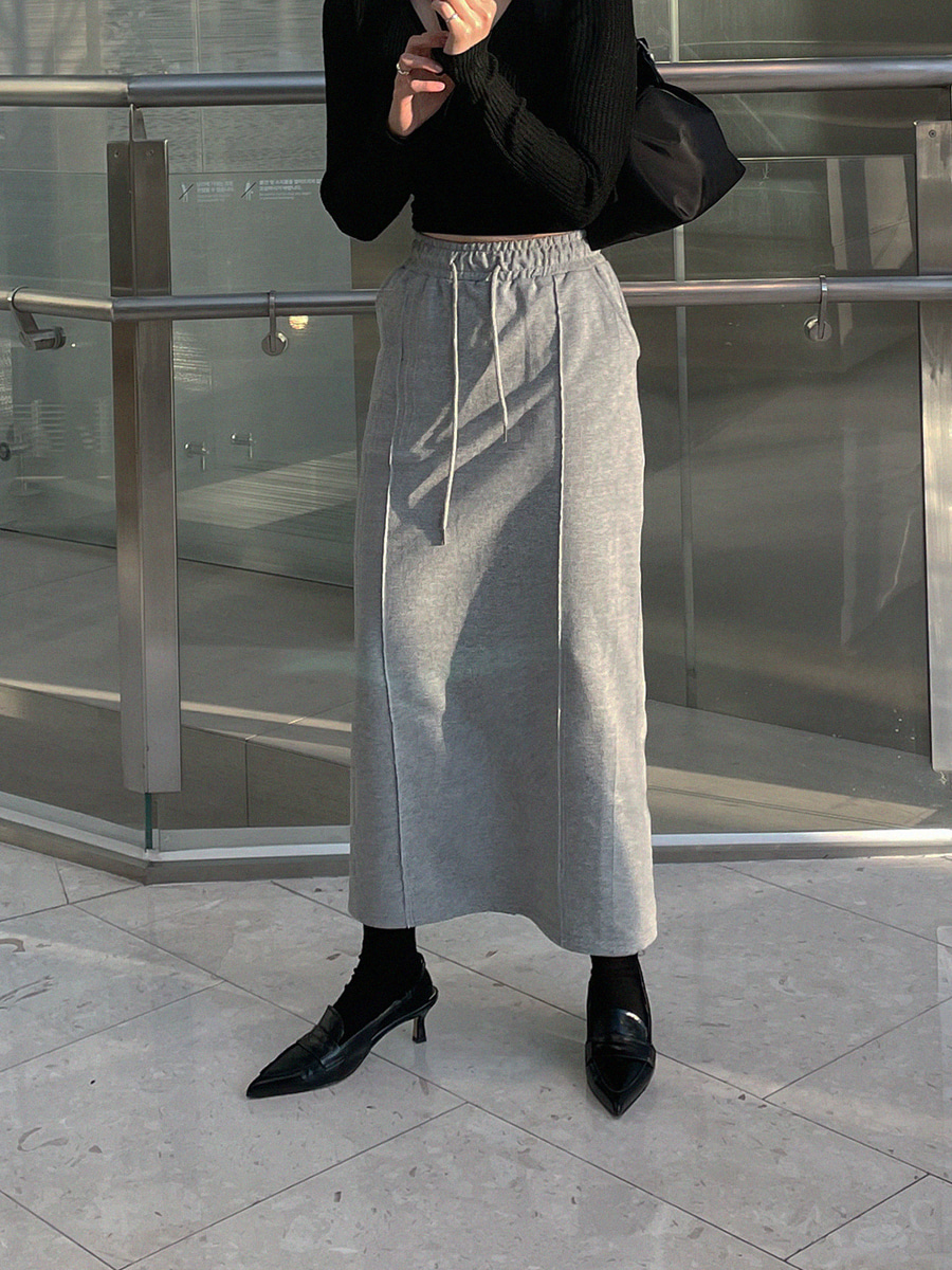 Long Sweat Skirt ( 3Color )